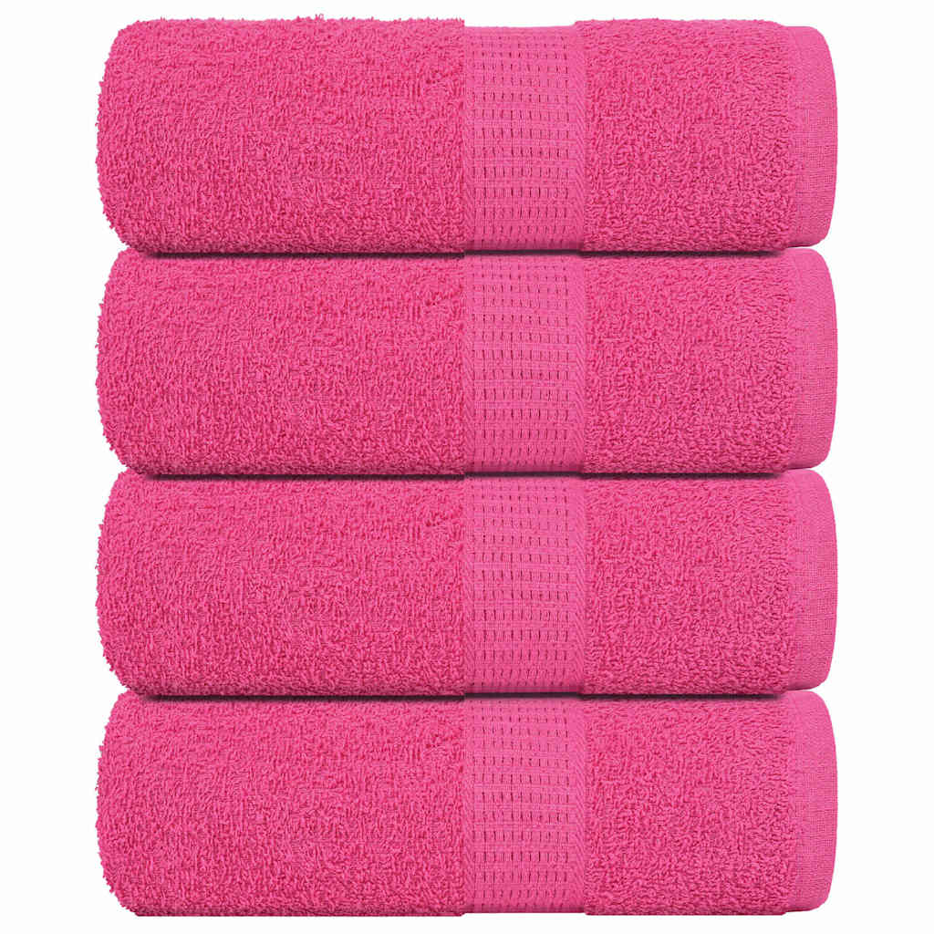 Såpehåndklær 4 stk rosa 30x30 cm 360 g/m2 100 % bomull