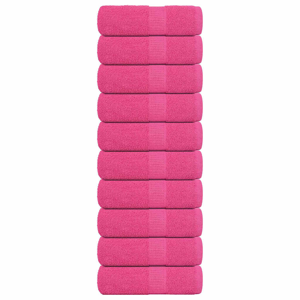 Vaskehåndklær FROGN 10 stk rosa 30x30 cm 360 gsm