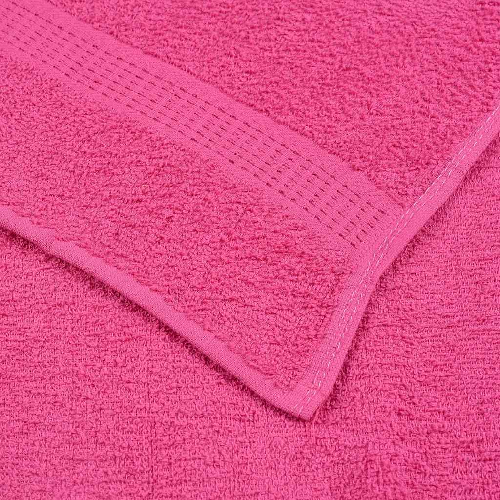 Såpehåndklær 10 stk rosa 30x30 cm 360 g/m2 100 % bomull