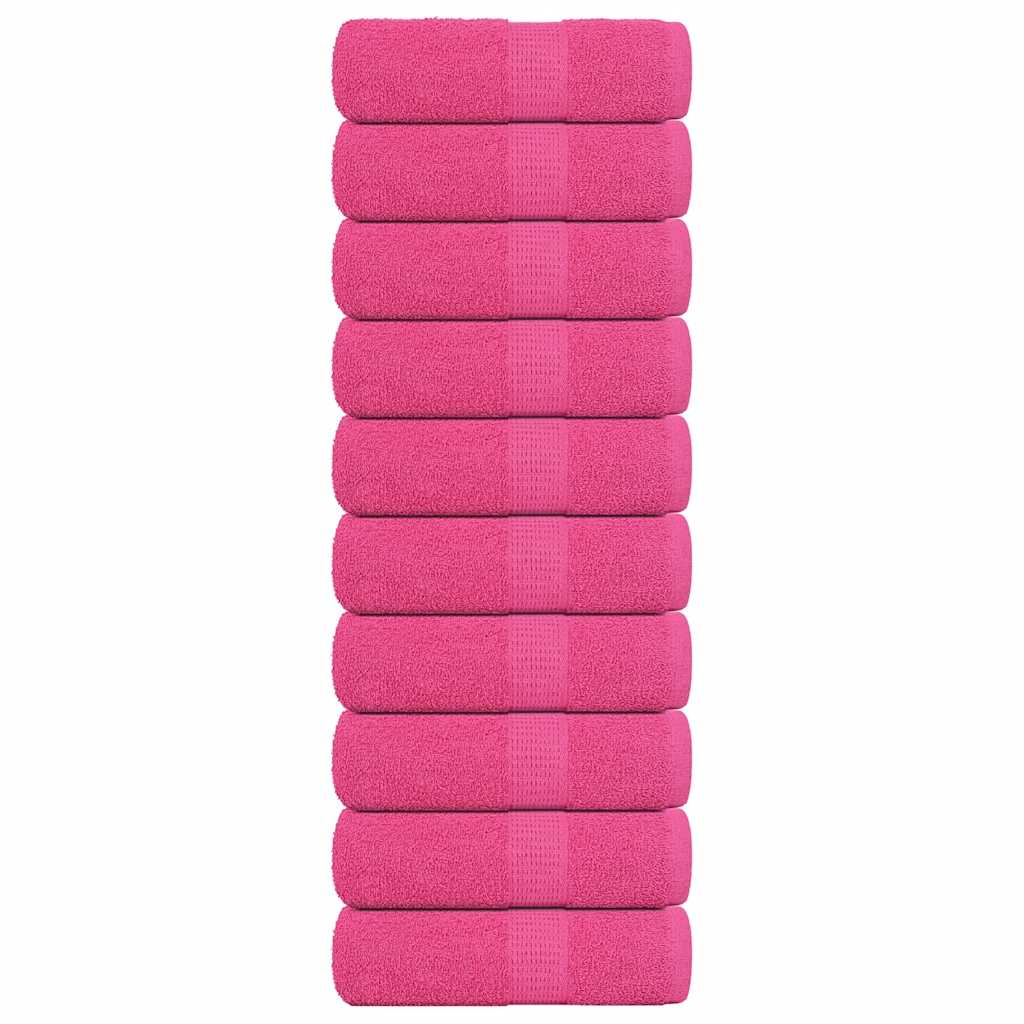 Gjestehåndklær FROGN 10 stk rosa 30x50 cm 360 gsm