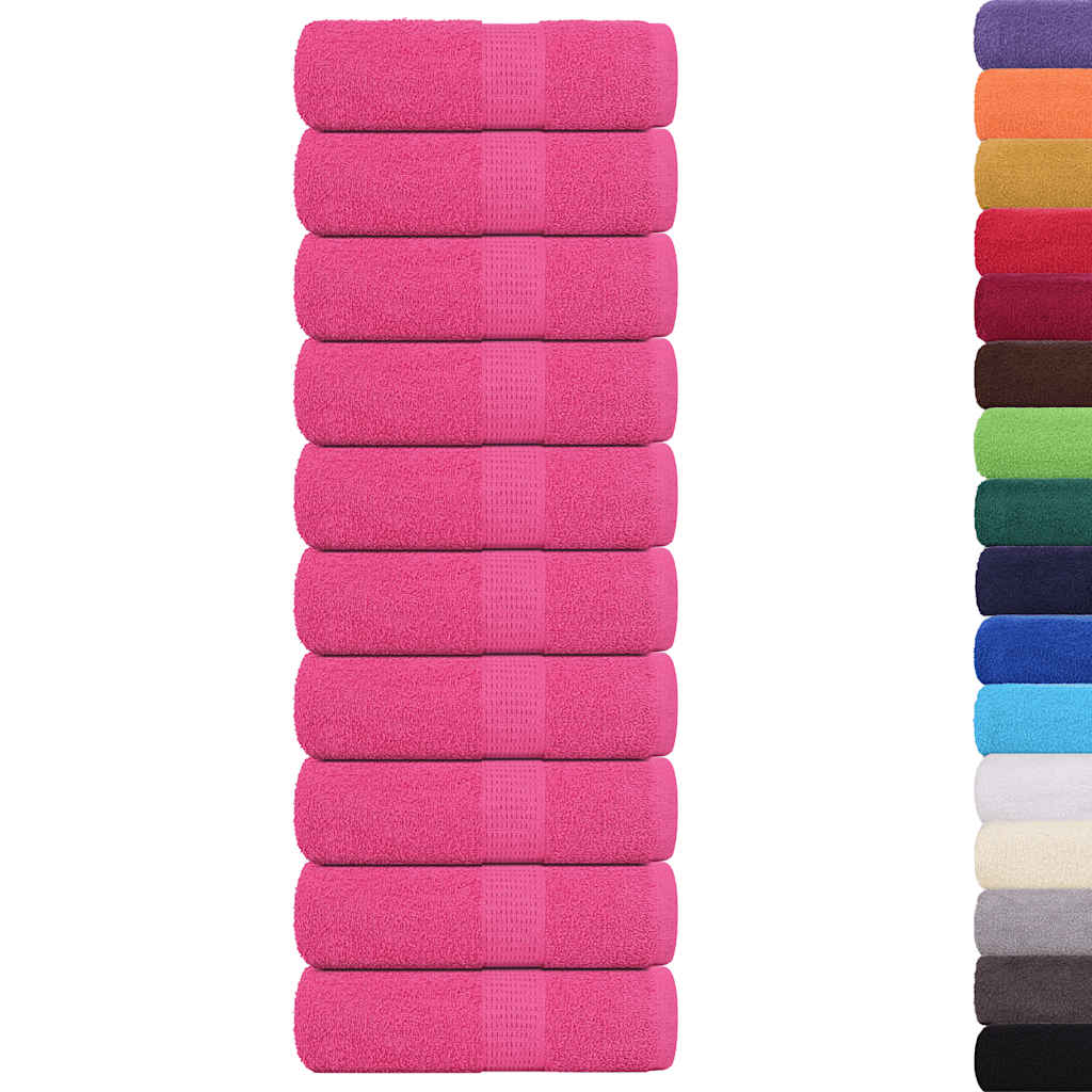 Gjestehåndklær FROGN 10 stk rosa 30x50 cm 360 gsm
