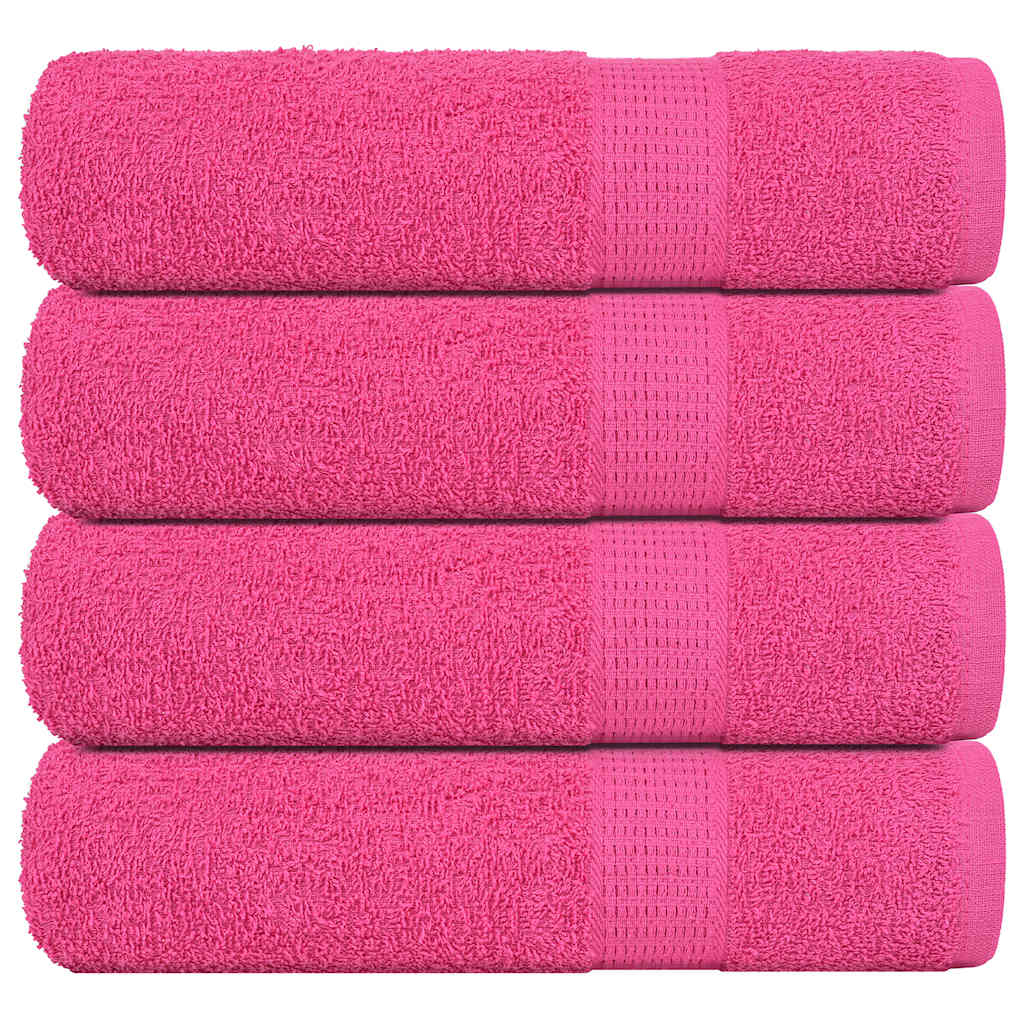 Håndklær FROGN 4 stk rosa 50x100 cm 360 gsm