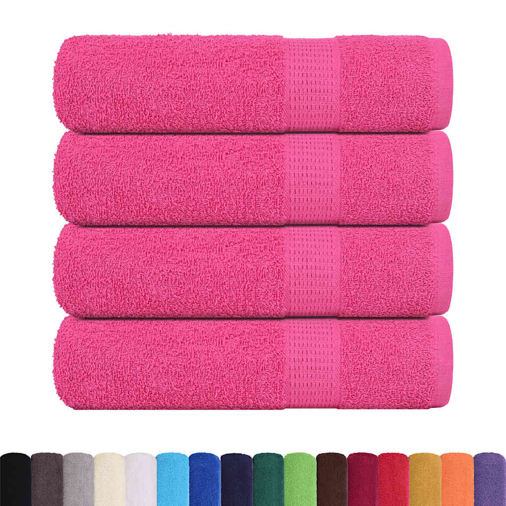 Håndklær FROGN 4 stk rosa 50x100 cm 360 gsm