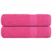 Dusjhåndklær FROGN 2 stk rosa 70x140 cm 360 gsm