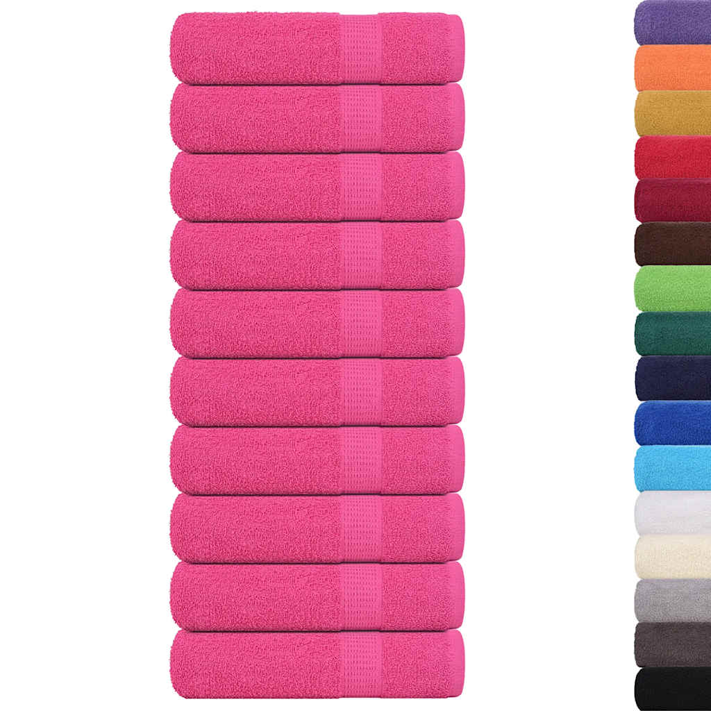 Dusjhåndklær FROGN 10 stk rosa 70x140 cm 360 gsm
