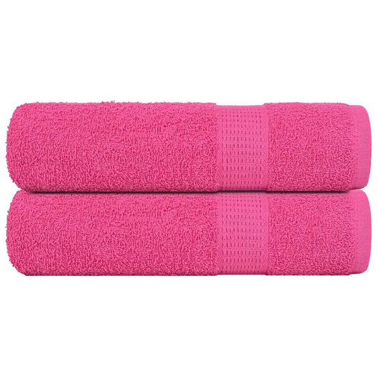 Badehåndklær FROGN 2 stk rosa 100x150 cm 360 gsm