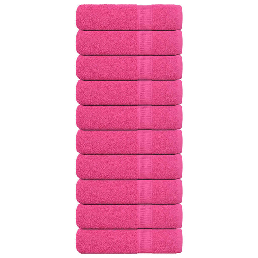 Badehåndklær FROGN 10 stk rosa 100x150 cm 360 gsm