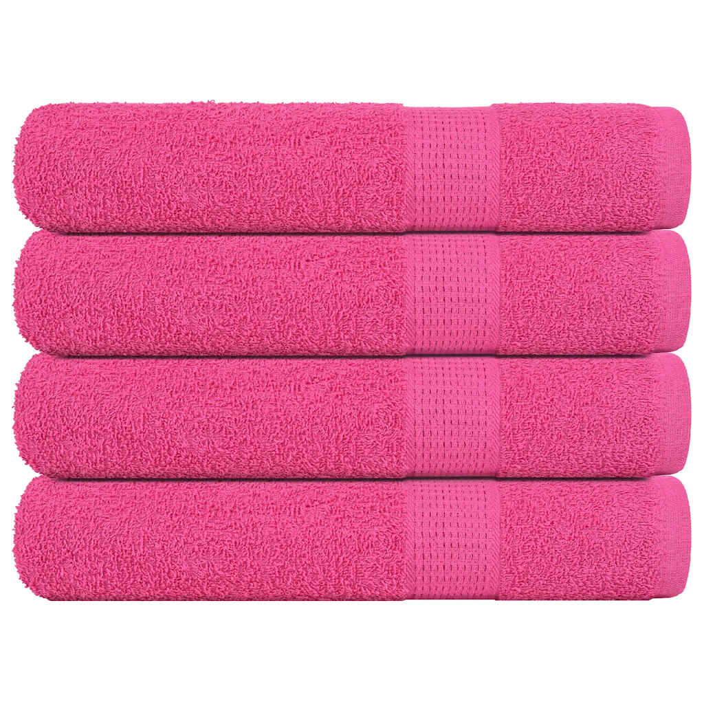 Badstuehåndklær 4 stk rosa 80x200 cm 360 g/m2 100 % bomull