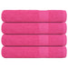 Badstuhåndklær FROGN 4 stk rosa 80x200 cm 360 gsm