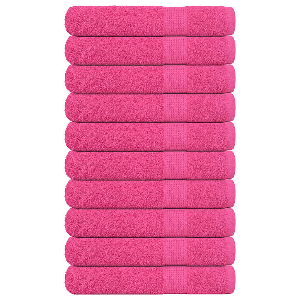 Badstuhåndklær FROGN 10 stk rosa 80x200 cm 360 gsm