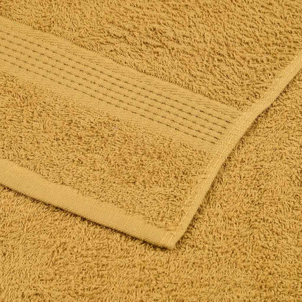 8-delers håndklesett FROGN gull 360 gsm