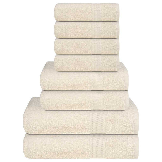 8-delers håndklesett FROGN kremhvit 360 gsm