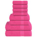 8-delers håndklesett FROGN rosa 360 gsm