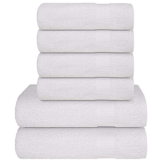 6-delers håndklesett FROGN hvit 360 gsm