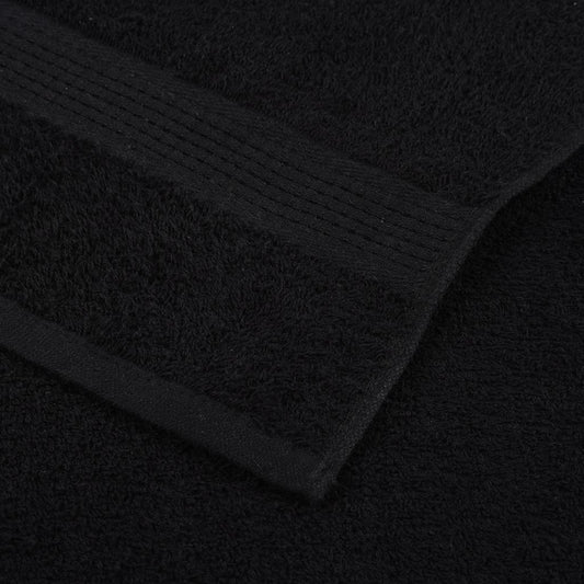 6-delers håndklesett FROGN svart 360 gsm