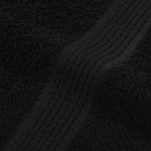 6-delers håndklesett FROGN svart 360 gsm