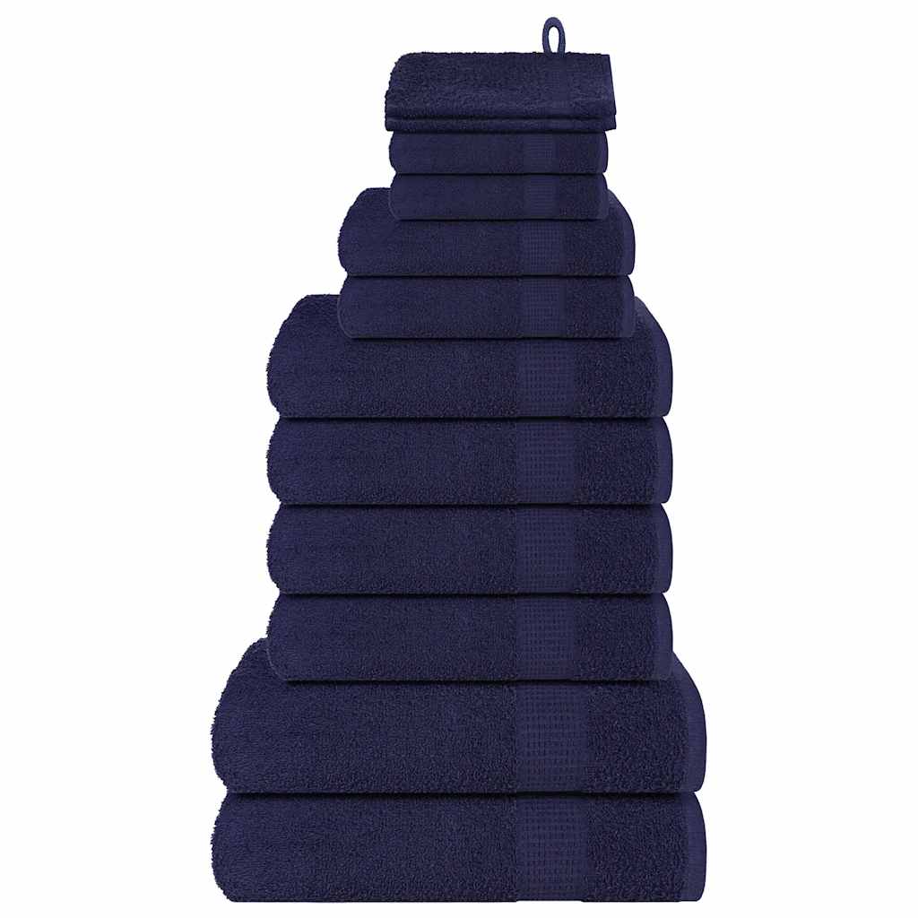 12-delers håndklesett FROGN marineblå 360 gsm