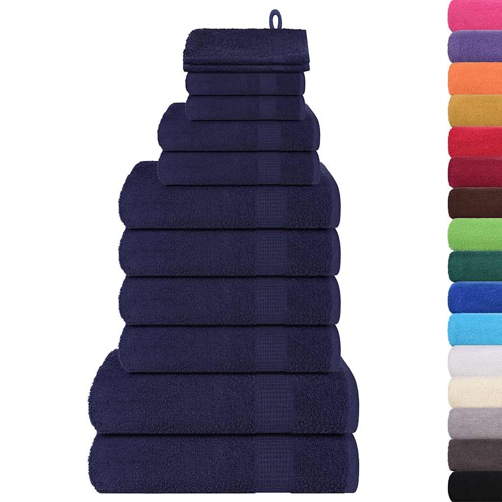 12-delers håndklesett FROGN marineblå 360 gsm