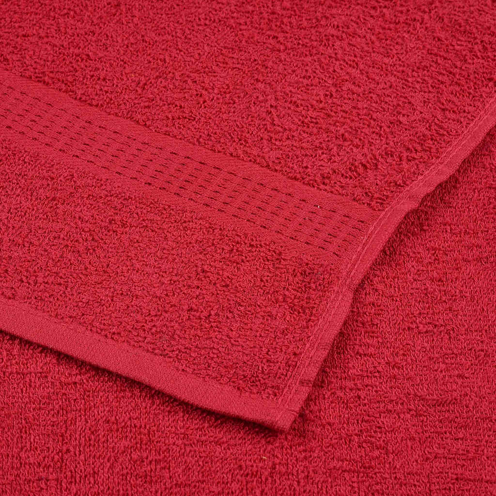 12-delers håndklesett FROGN rød 360 gsm