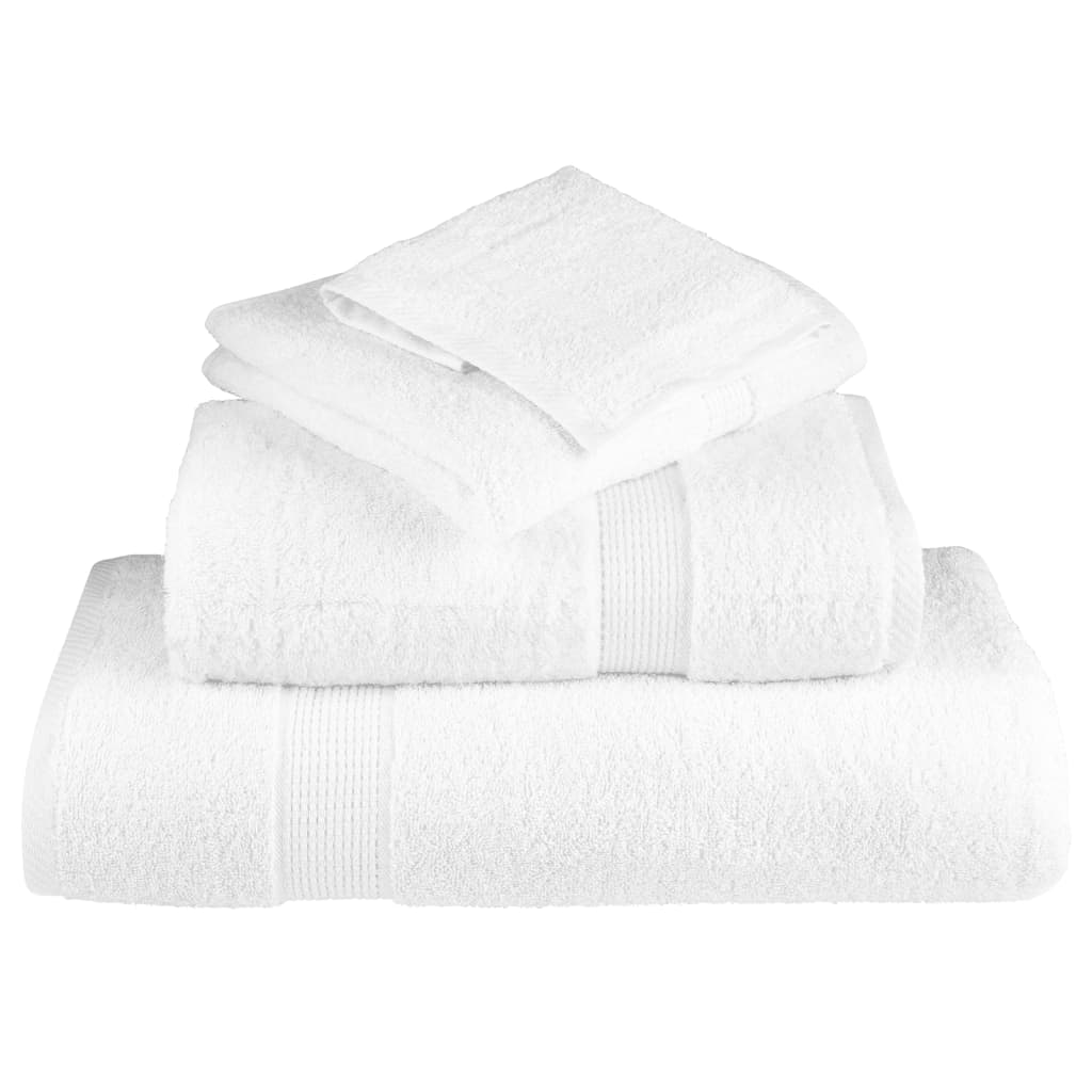 Premium vaskehåndklær SOLUND 4 stk hvite 30x30 cm 600 gsm