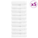 Premium vaskehåndklær SOLUND 50 stk hvite 30x30 cm 600 g/m²