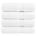 Premium badehåndklær SOLUND 4 stk hvit 100x150 cm 600gsm