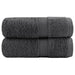 Premium vaskehåndklær SOLUND 2 stk antrasitt 30x30cm 600gsm