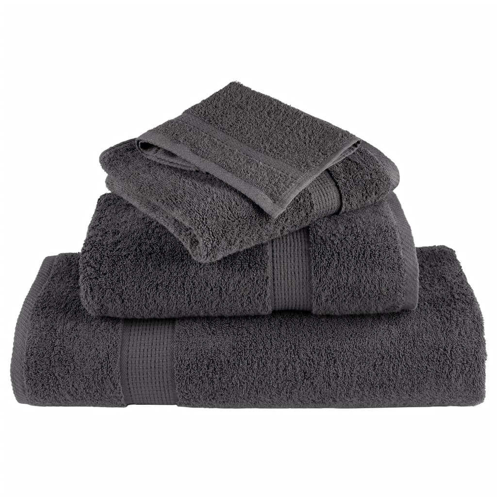 Premium vaskehåndklær SOLUND 2 stk antrasitt 30x30cm 600gsm