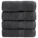 Premium vaskehåndklær SOLUND 4 stk antrasitt 30x30cm 600gsm