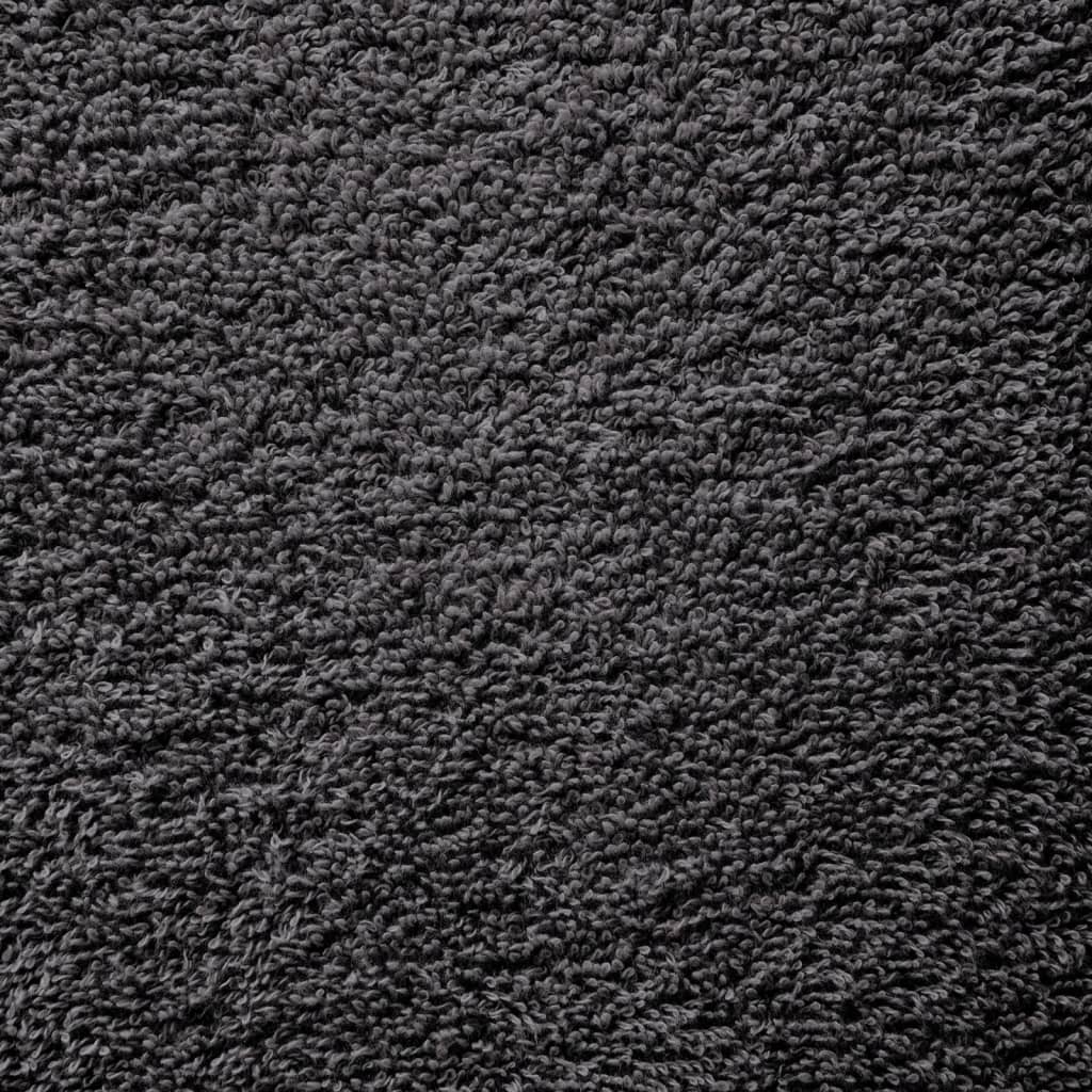 Premium vaskehåndklær SOLUND 50 stk antrasitt 30x30 cm 600 g/m²