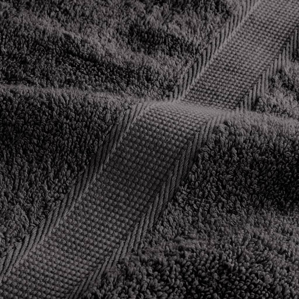 Premium gjestehåndklær SOLUND 2 stk antrasitt 30x50 cm 600gsm