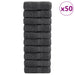 Premium gjestehåndklær SOLUND 50 stk antrasitt 30x50 cm 600gsm