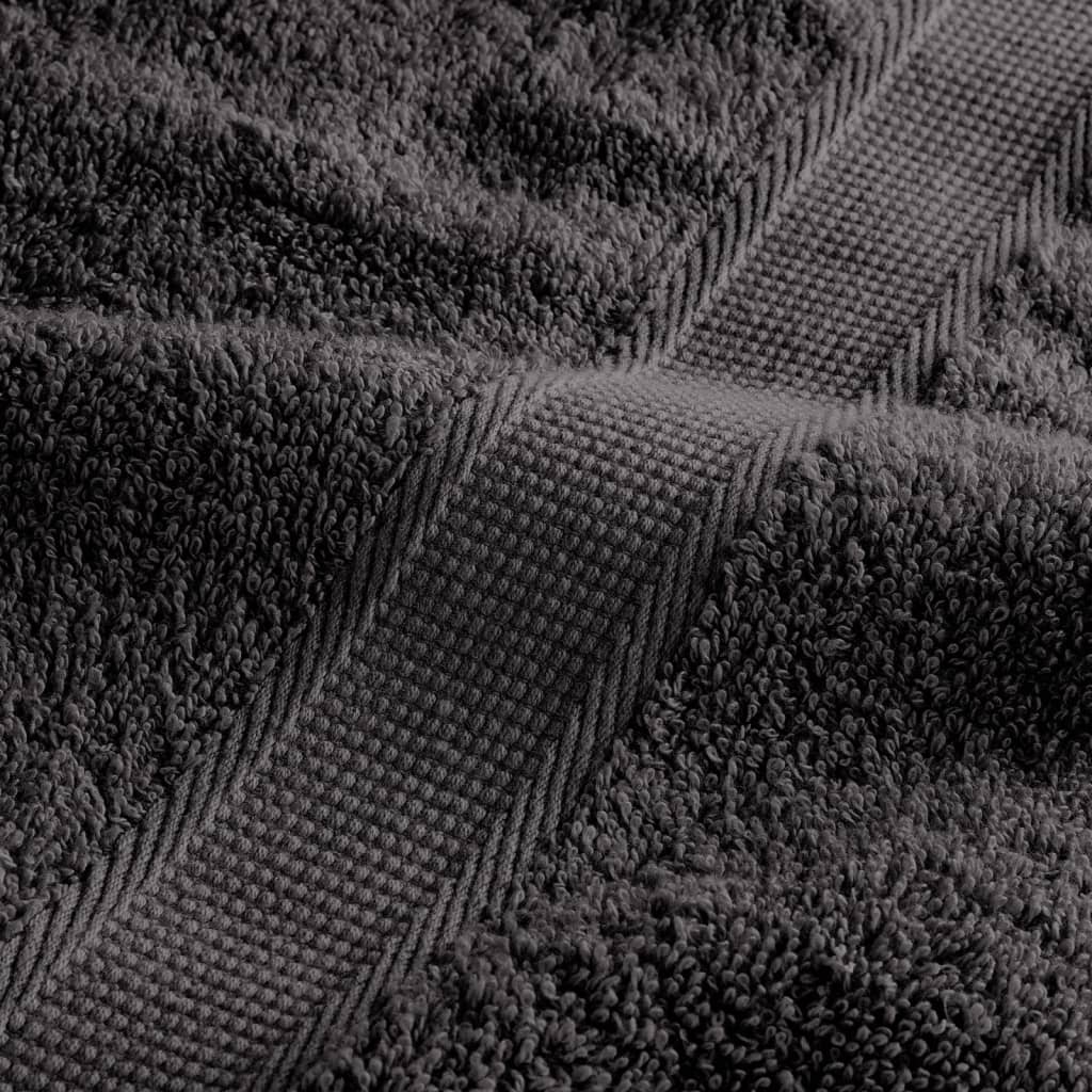 Premium håndklær SOLUND 4 stk antrasitt 50x100 cm 600gsm