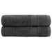 Premium dusjhåndklær SOLUND 2 stk antrasitt 70x140 cm 600gsm