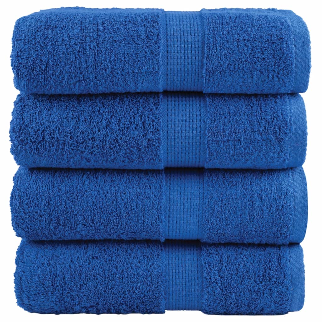 Premium vaskehåndklær SOLUND 4 stk blå 30x30 cm 600 g/m²