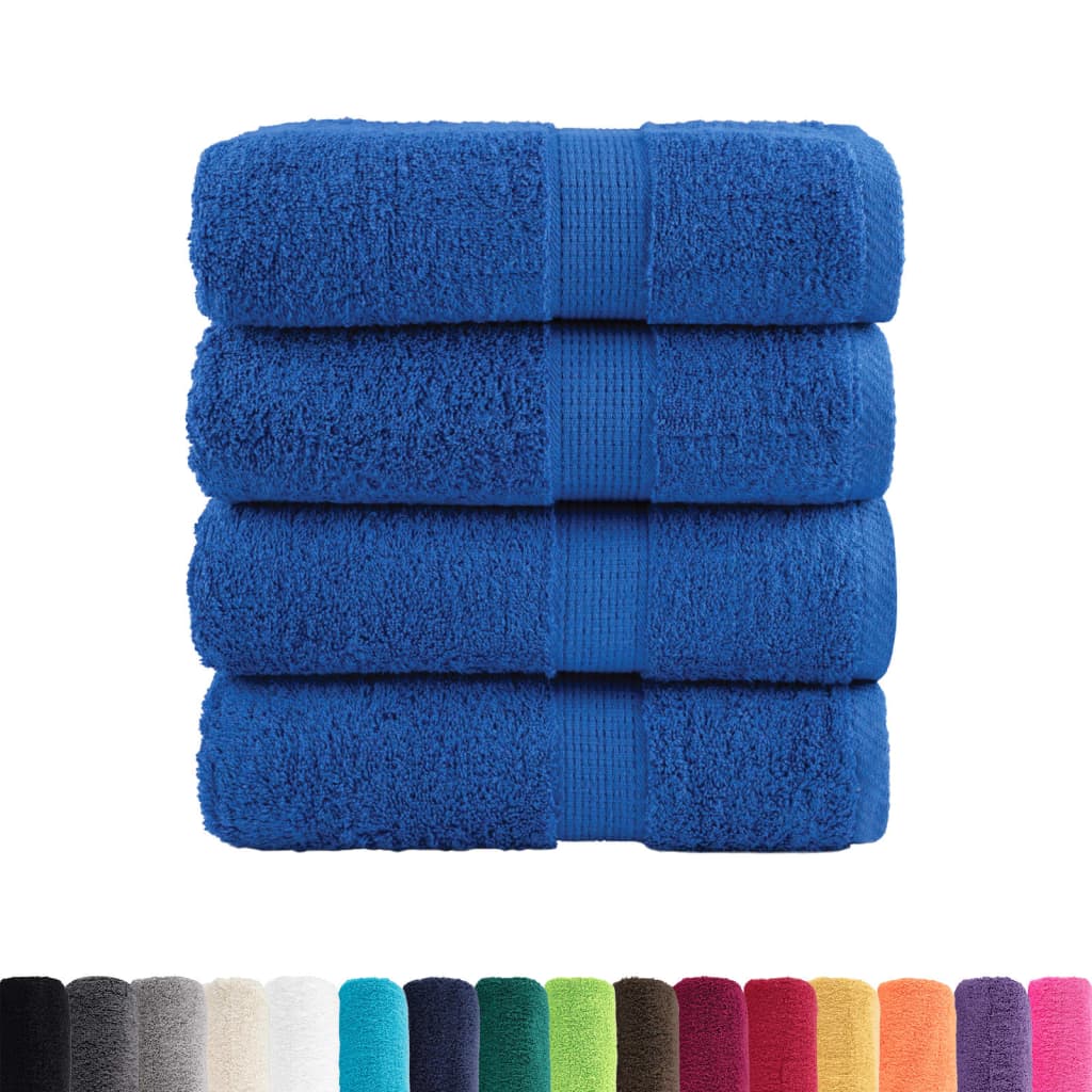 Premium vaskehåndklær SOLUND 4 stk blå 30x30 cm 600 g/m²