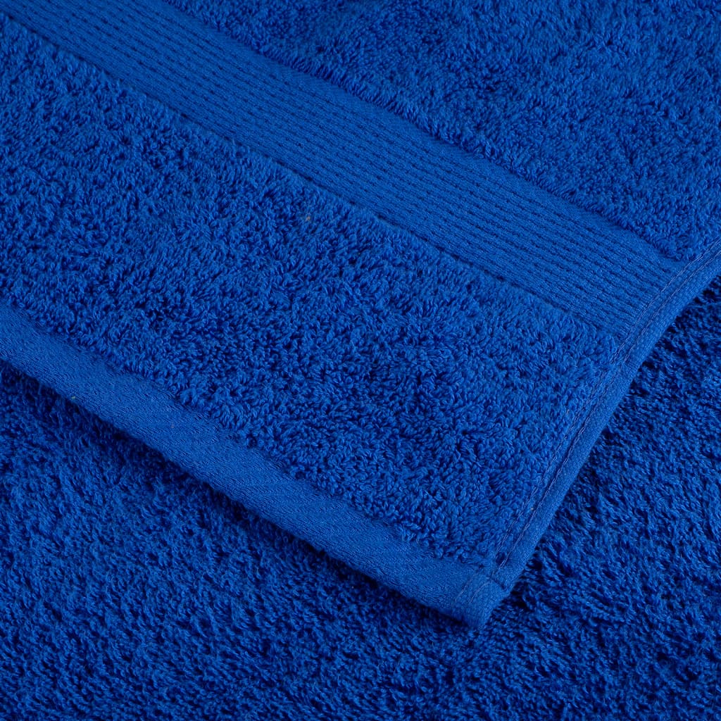 Premium gjestehåndklær SOLUND 10 stk blå 30x50 cm 600gsm