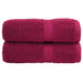 Premium vaskehåndklær SOLUND 2 stk bordeaux 30x30cm 600gsm