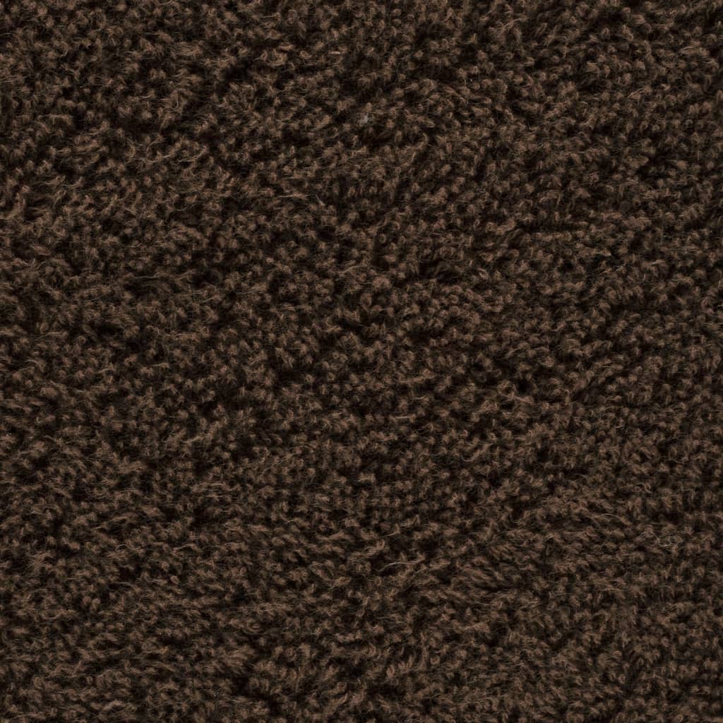 Premium dusjhåndklær SOLUND 10 stk brun 70x140 cm 600gsm