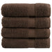 Premium badehåndklær SOLUND 4 stk brun 100x150 cm 600gsm