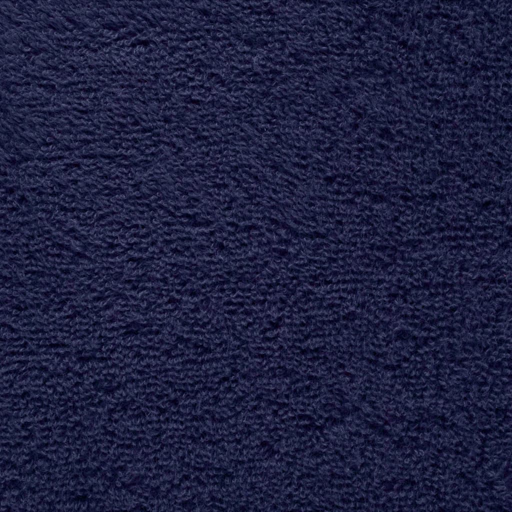 Premium badehåndklær SOLUND 10 stk marineblå 100x150 cm 600gsm