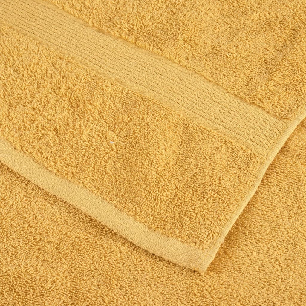 Premium vaskehåndklær SOLUND 4 stk gull 30x30cm 600gsm