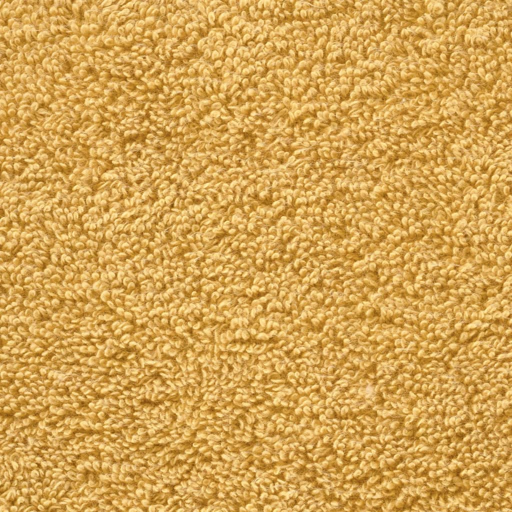 Premium gjestehåndklær SOLUND 4 stk gull 30x50 cm 600gsm