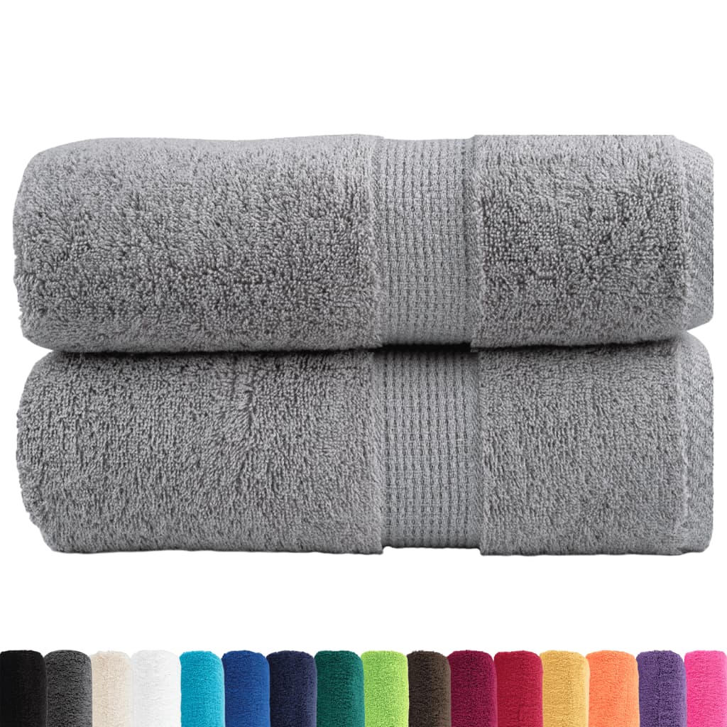 Premium vaskehåndklær SOLUND 2 stk grå 30x30cm 600gsm