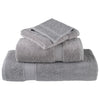 Premium vaskehåndklær SOLUND 4 stk grå 30x30 cm 600 g/m²