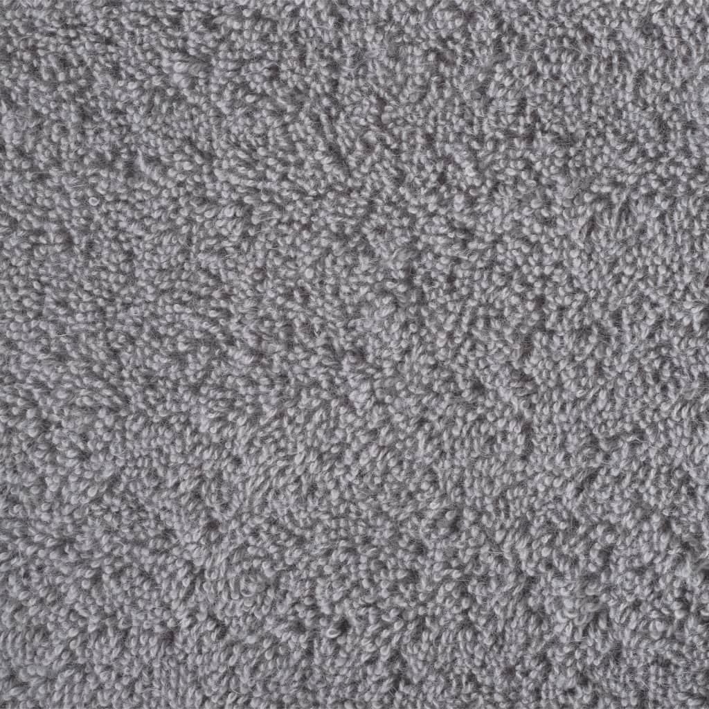 Premium gjestehåndklær SOLUND 2 stk grå 30x50 cm 600gsm