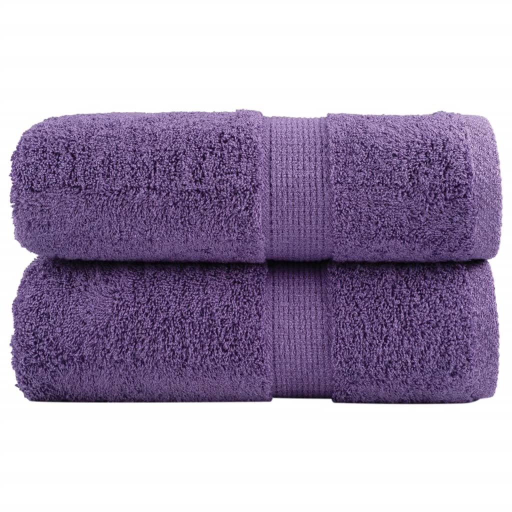 Premium vaskehåndklær SOLUND 2 stk lilla 30x30 cm 600 gsm