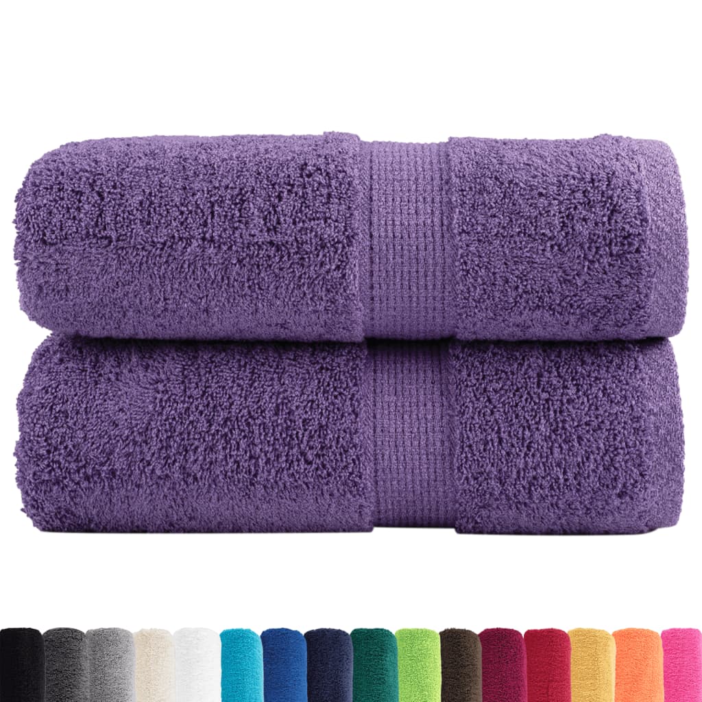 Premium vaskehåndklær SOLUND 2 stk lilla 30x30 cm 600 gsm