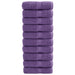 Premium vaskehåndklær SOLUND 10 stk lilla 30x30 cm 600 gsm