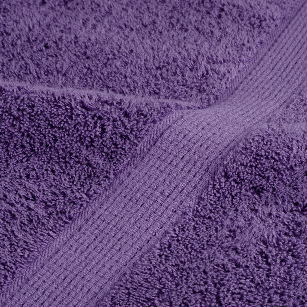 Premium vaskehåndklær SOLUND 10 stk lilla 30x30 cm 600 gsm